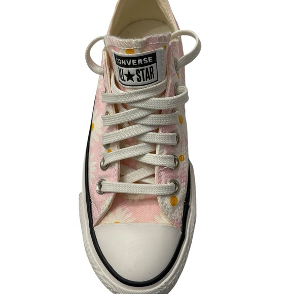 VTG Y2K Converse All Stars Chuck Taylor Platform Low Rise Camp Daisies Pink SZ 5 - Picture 5 of 14